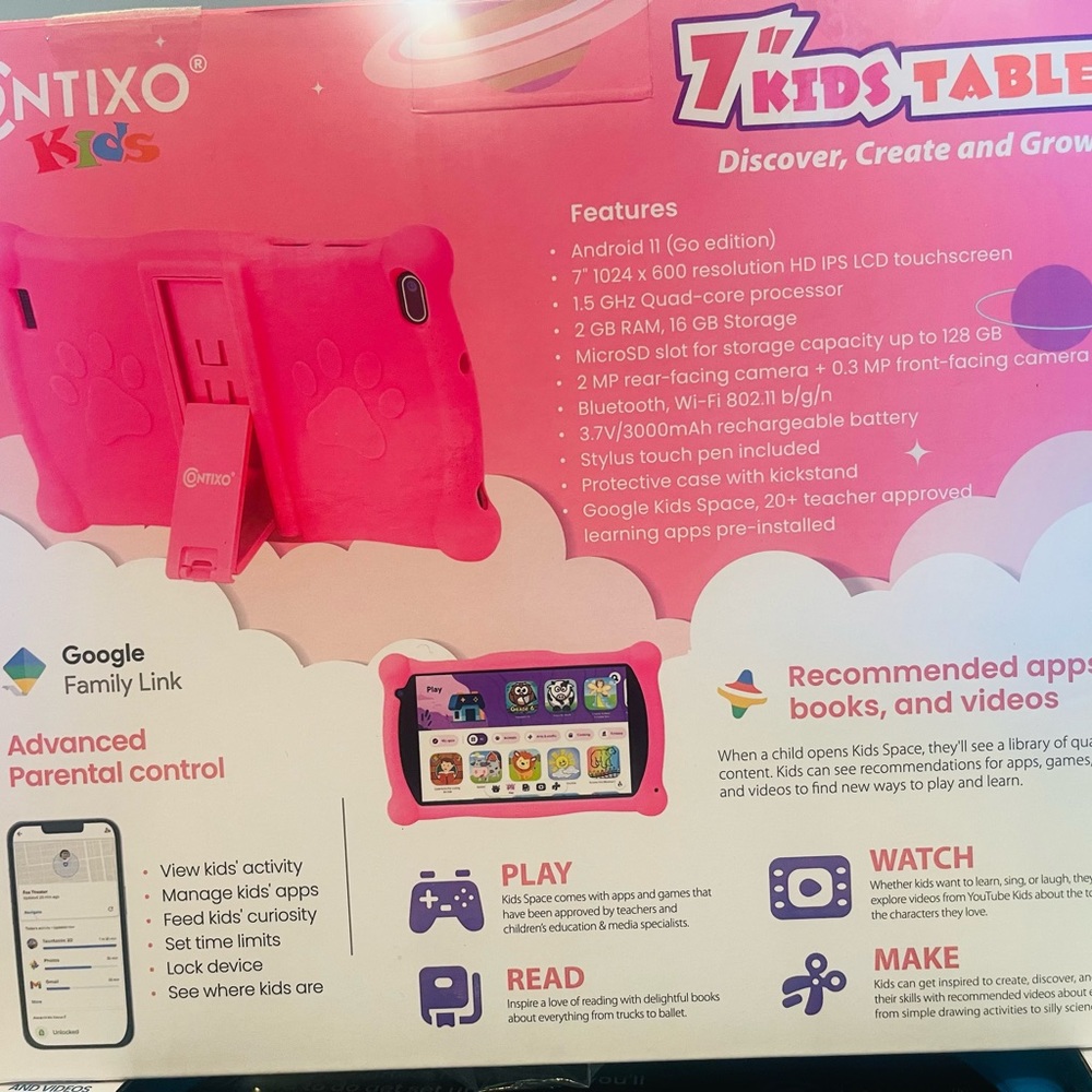 New tablet I have one pink and one blue they’re new